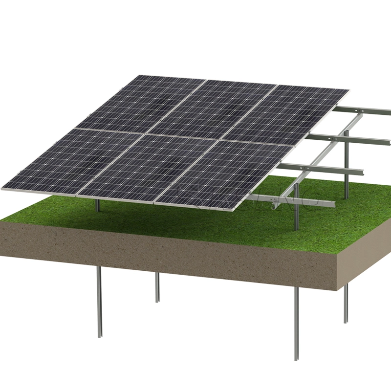 High Strength Solar Panel Pile Ground Mount Bracket Carbon Steel Ground Mounting Solar Tile Ground Mount System