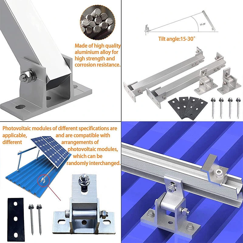 Easy Solar Kit Universal Balcony Solar Panel Mounting Brackets Ground Railing Wall Installation for Solar Mounting System